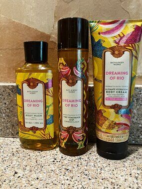 Bath & Body Works Dreaming of Rio Spray , Body Cream , Shower Gel! NEW